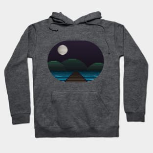 Pier at night Hoodie